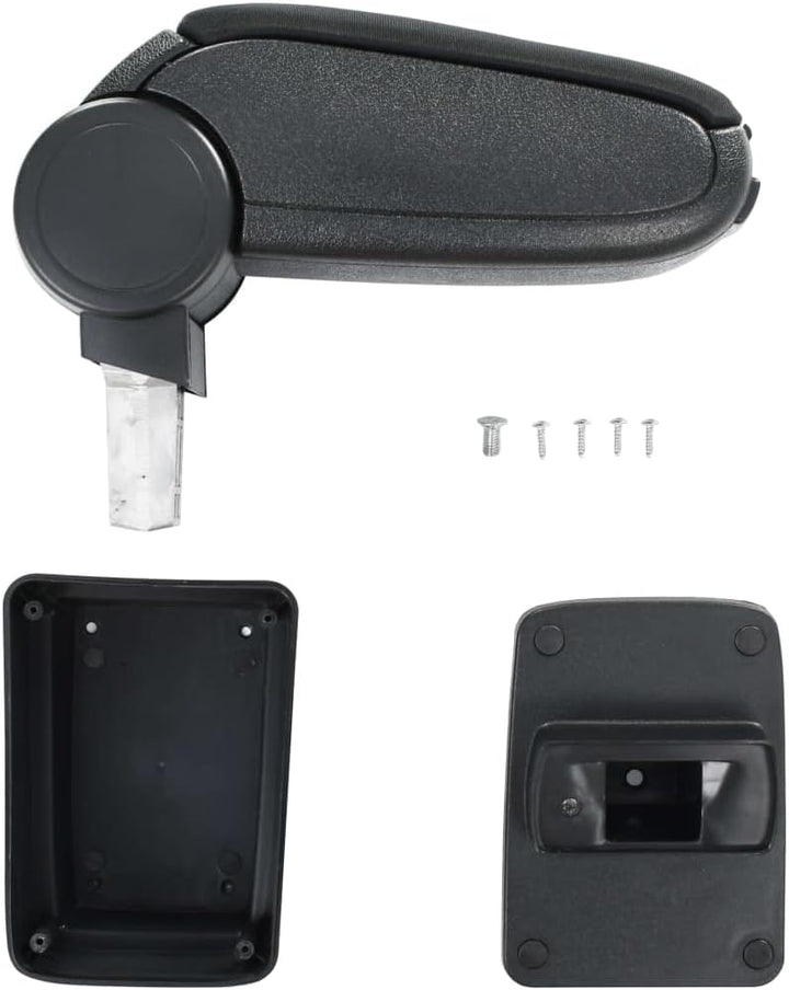 vidaXL Auto Armlehne mit Staufach Mittelarmlehne Armstütze Mittelkonsole Schwarz passend für skoda f