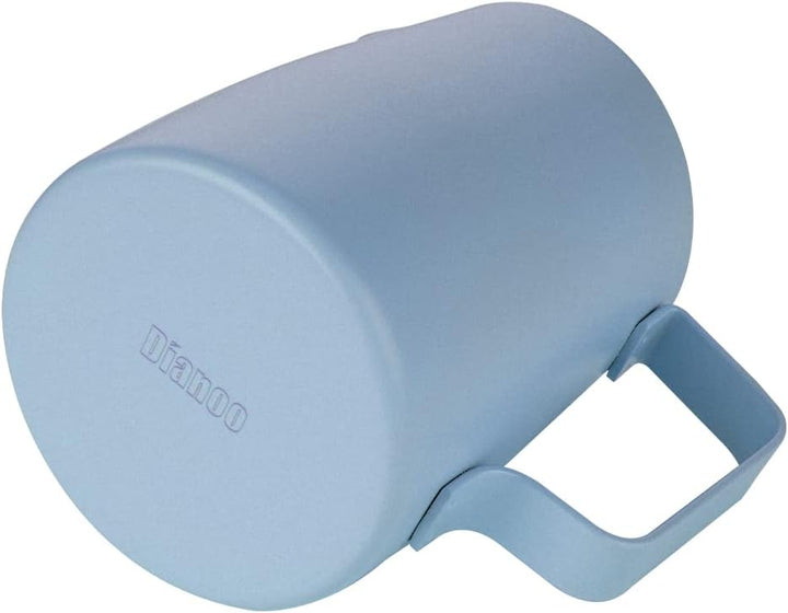 Dianoo Milchaufschäumkrug mit Griff, 600 ml, Edelstahl-Dampfkrug, Espresso-Milchaufschäumer, Tasse f