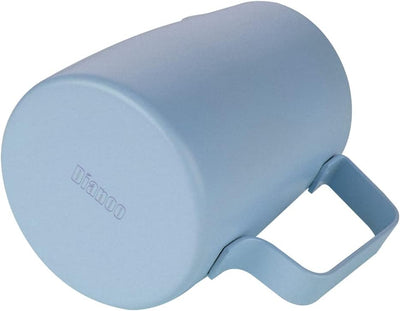 Dianoo Milchaufschäumkrug mit Griff, 600 ml, Edelstahl-Dampfkrug, Espresso-Milchaufschäumer, Tasse f