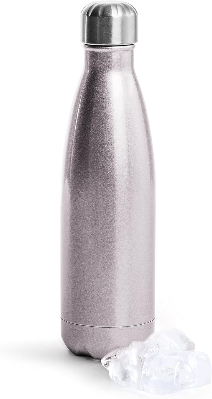 Sagaform Isolierflasche Stahlflasche, Edelstahl, Rosa, One Size