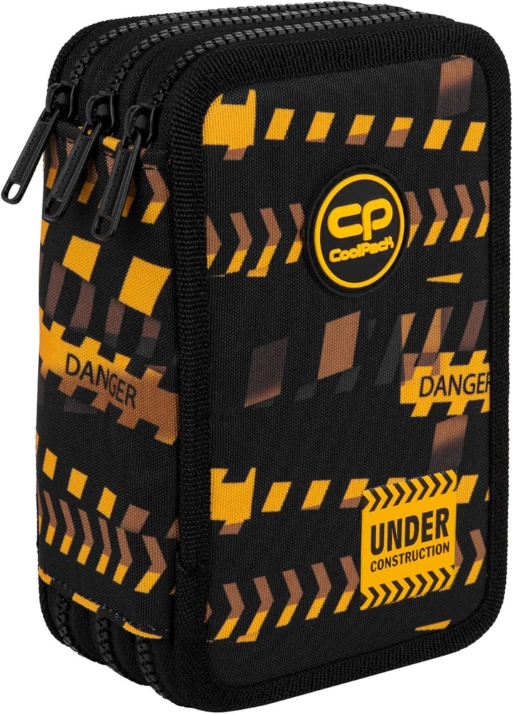 Goldkids - Federmäppchen 3 Fächer - Mäppchen für Mädchen und Jungen - Federmappe 3-Fach Federtasche