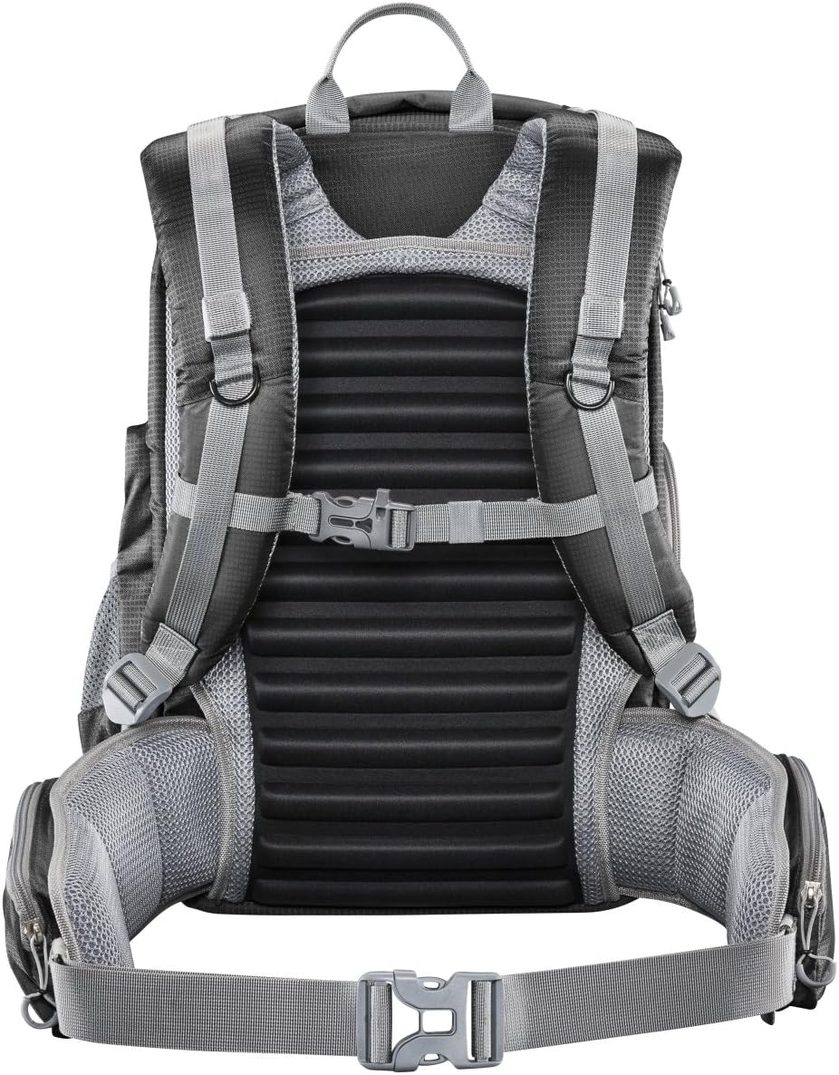Mantona 20586 ElementsPro 30 Outdoor Rucksack (inkl. abnehmbarem Hüftgurt und Regenhülle, geeignet f