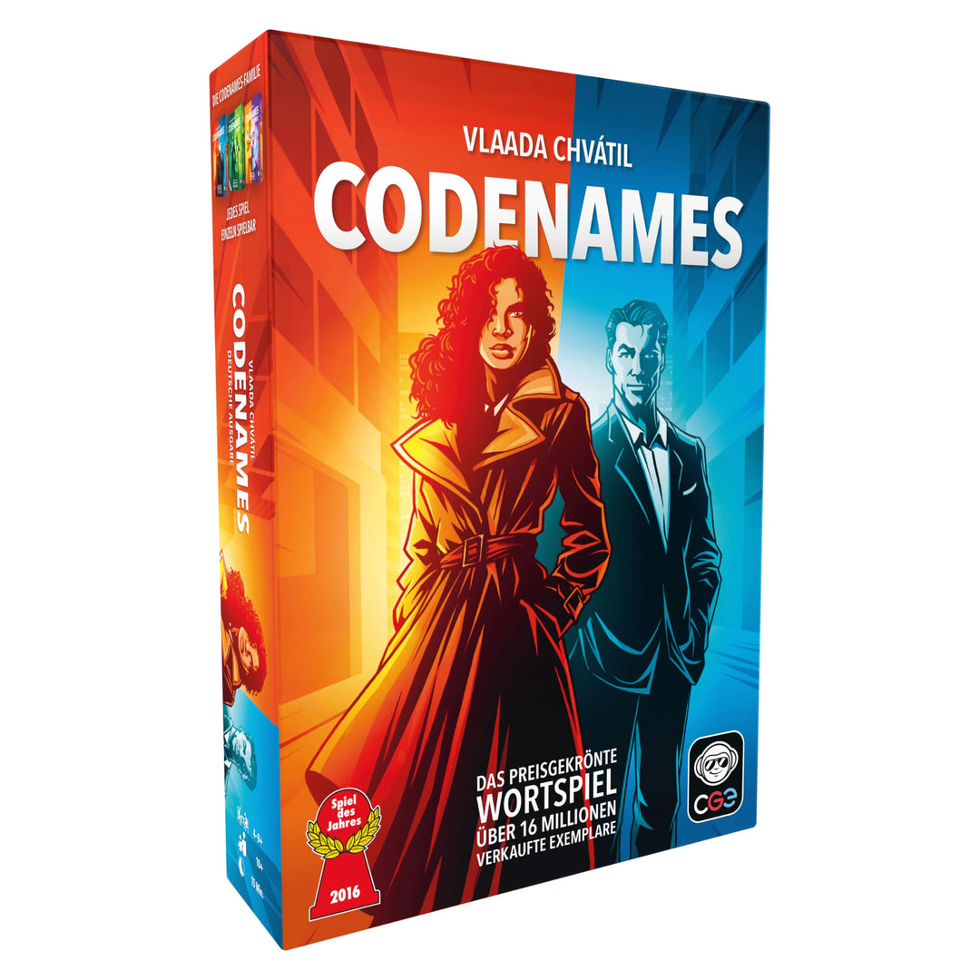 Asmodee Codenames, Spiel des Jahres 2016, Familienspiel, Ratespiel, Deutsch, Codenames