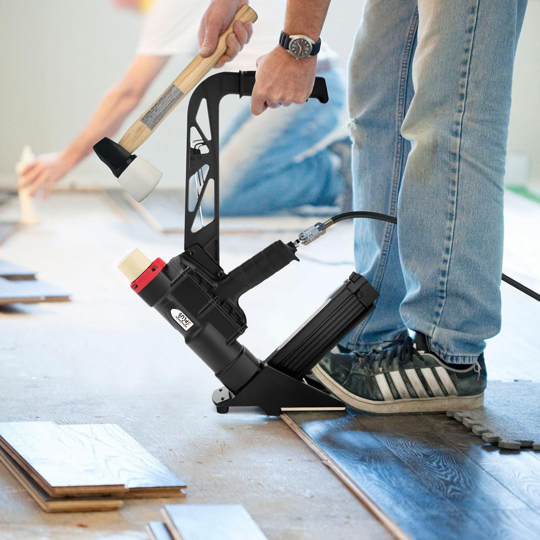 3PLUS Hfsnsp 2-in-1 Pneumatischer Bodennagler/Heftgerät