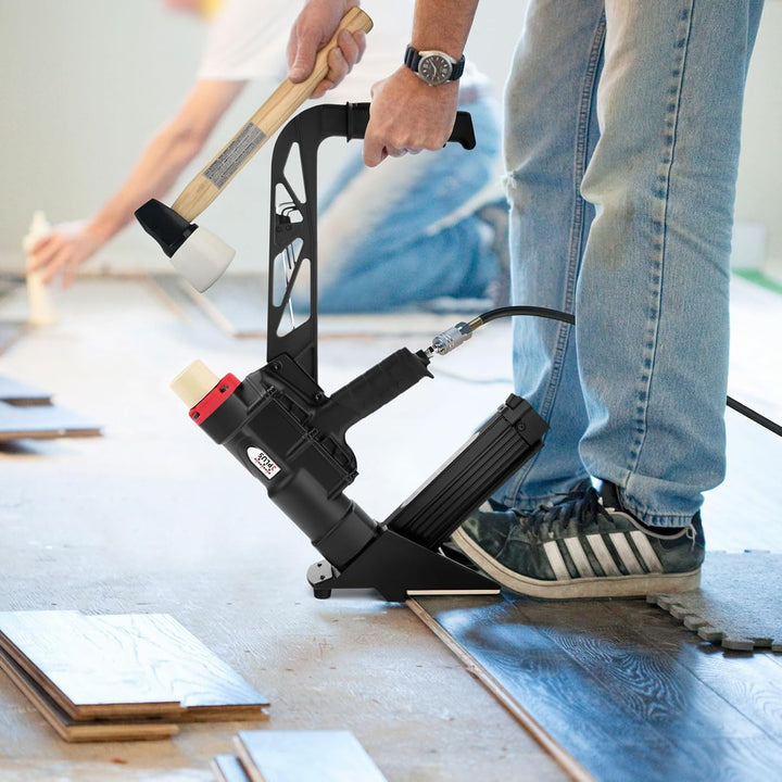 3PLUS Hfsnsp 2-in-1 Pneumatischer Bodennagler/Heftgerät