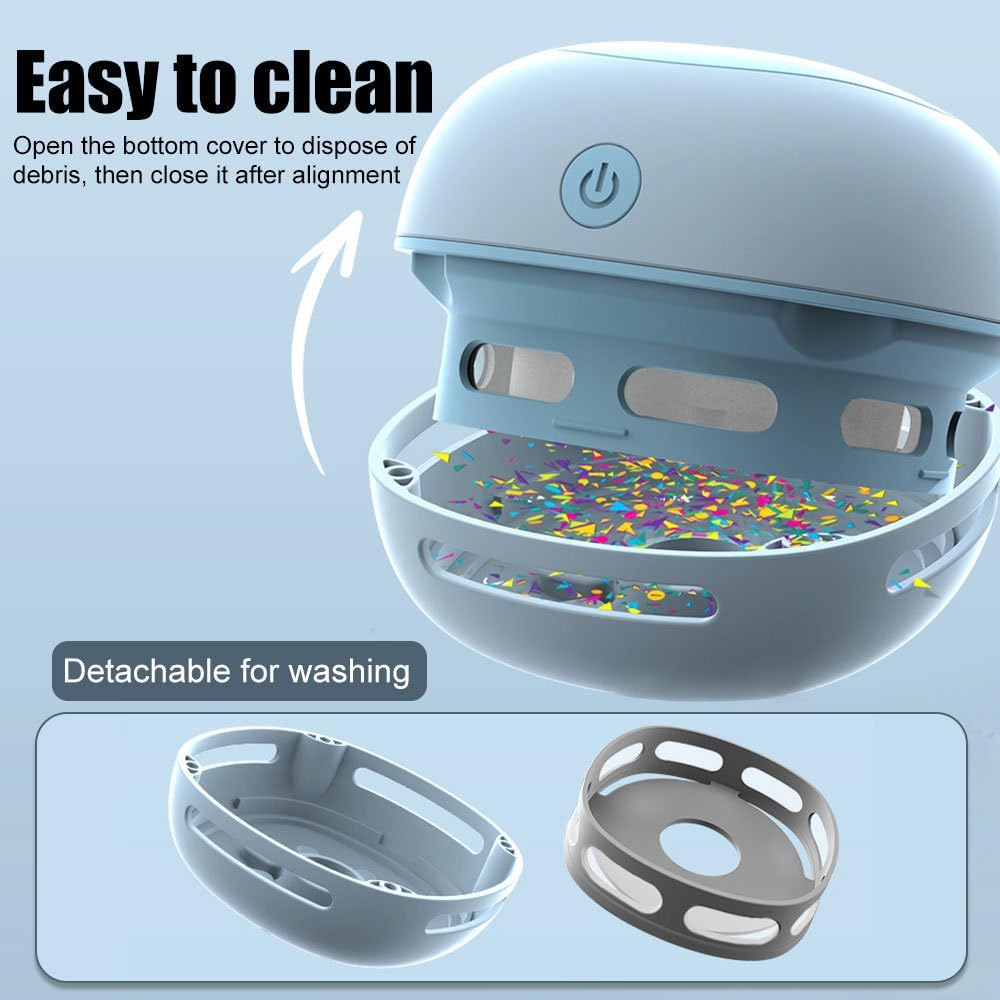 MiOYOOW Mini Tischsauger, Desktop-Staubsauger, Wiederaufladbarer USB-Tischstaubsauger, Leicht zu Rei
