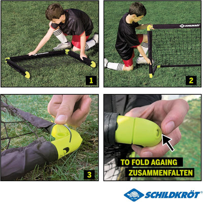 Schildkröt® Folding Soccer Goal, foldable soccer goal with innovative folding technology, made of pl