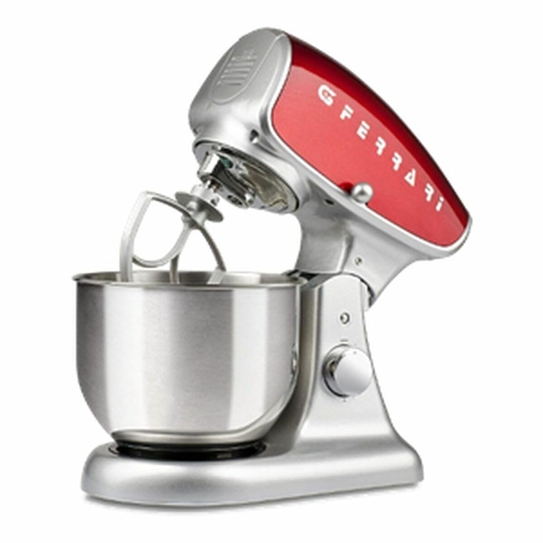 G3 Ferrari G2007506 Pastaio Deluxe Professioneller Kneter, 5,2 Liter, 1200 W, Rot/Silber, Rot/Silber