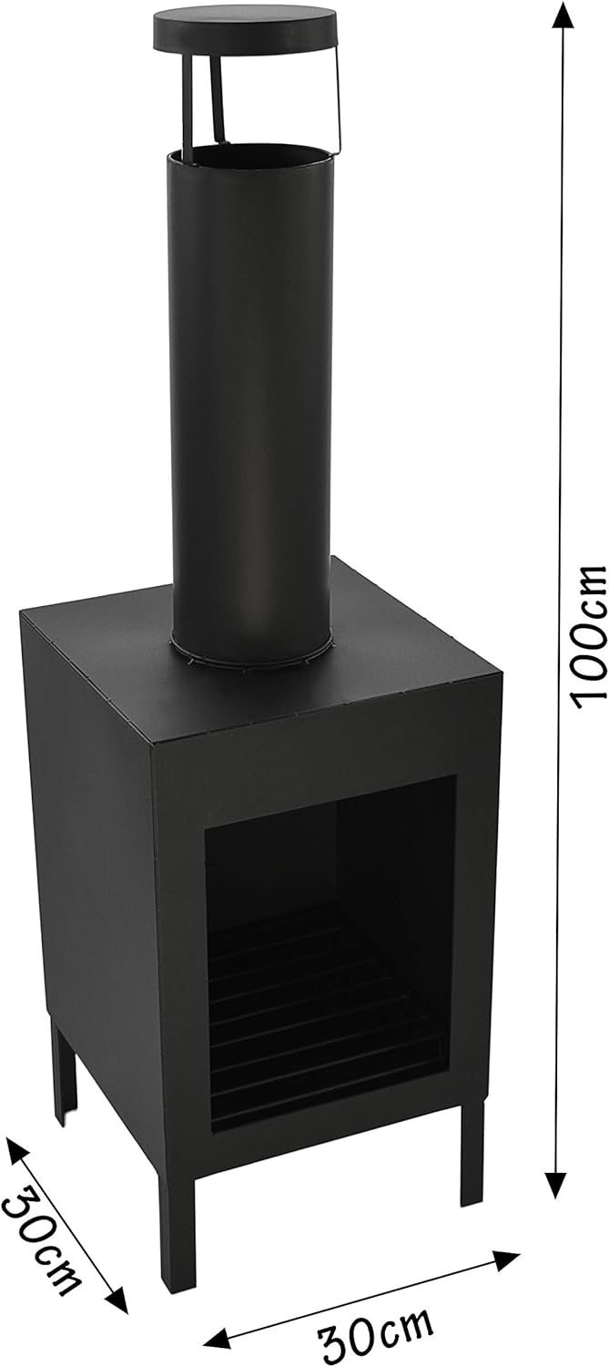 Terrassenofen Gartenofen Gartenkamin Terrassenkamin Feuerstelle Terrasse Heizung Garten Ofen Metall