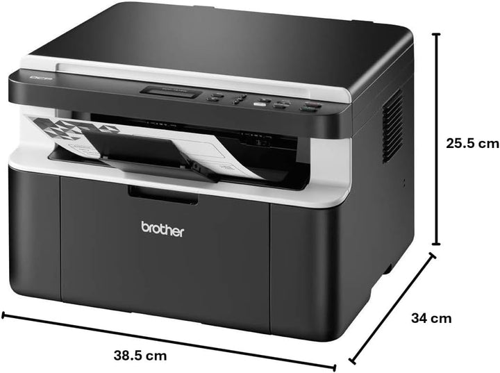 Brother DCP-1612W, Monochrom , Kompaktes 3-in-1 Multifunktionsgerät (Laserdrucker, digitaler Kopiere