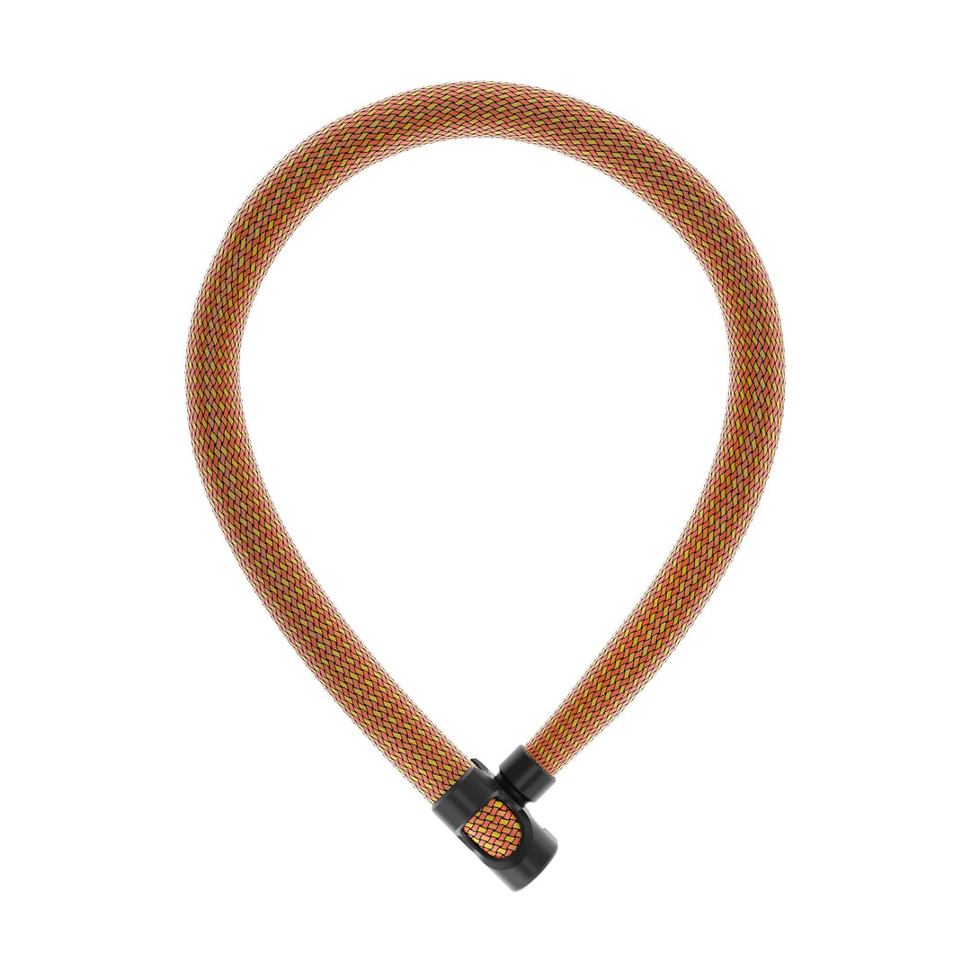 ABUS Kettenschloss IVERA Chain 7210 – Fahrradschloss mit hochflexibler IvyTex-Kunstfaserummantelung