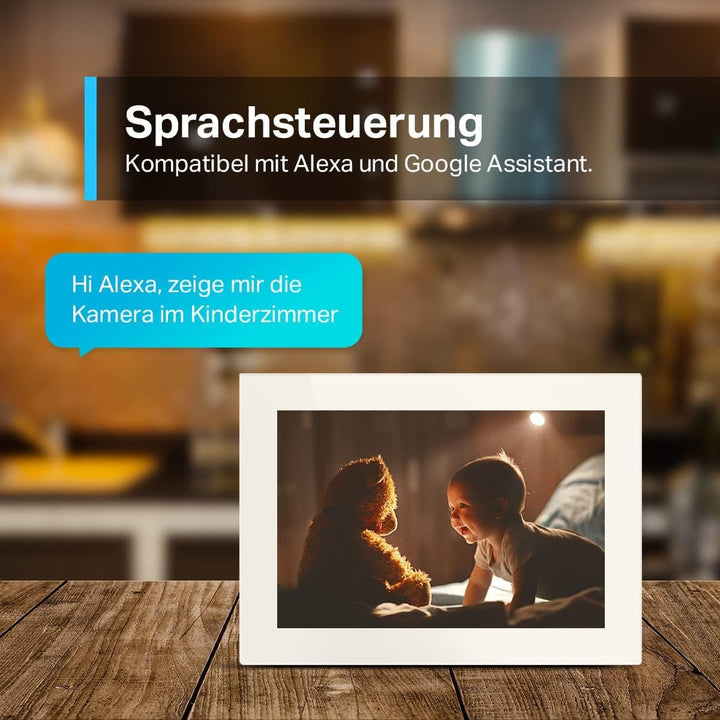 Tapo TP-Link C210P2 WLAN IP Kamera Überwachungskamera (Linsenschwenkung und Neigung, 3MP-Auflösung,