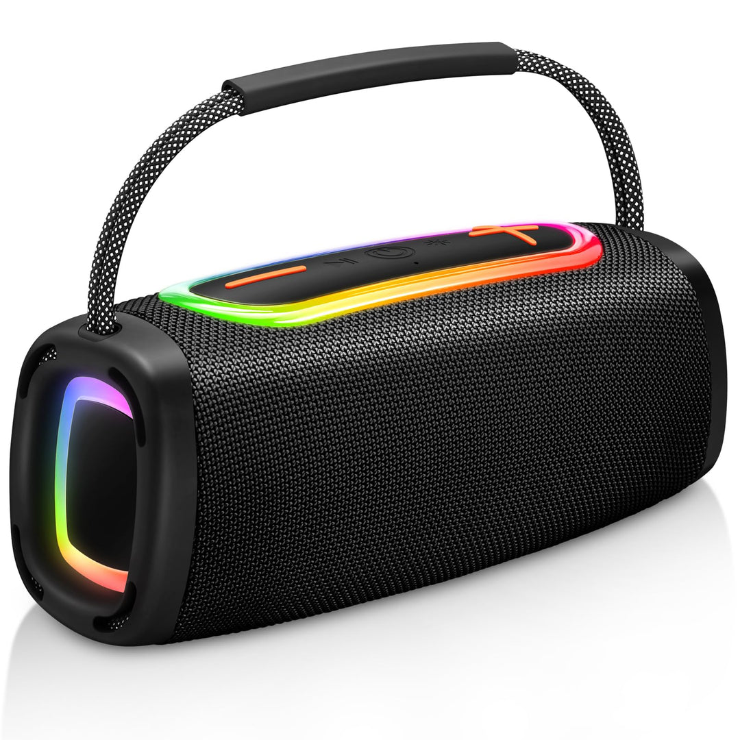 Tragbarer Bluetooth Lautsprecher, 36 Std Spielzeit, 6000mAh Akku, Bluetooth 5.4, Lauter Stereo Sound