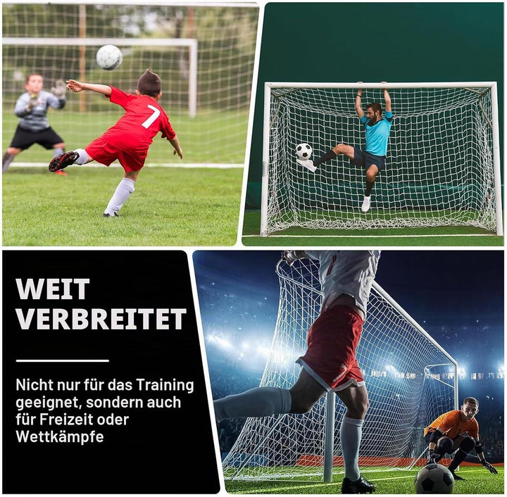 Fussballtornetz 1,8 x 1,2 m, Fussballtor Netz Ersatznetz Polypropylen, Wetterfeste Tornetz für Fussb