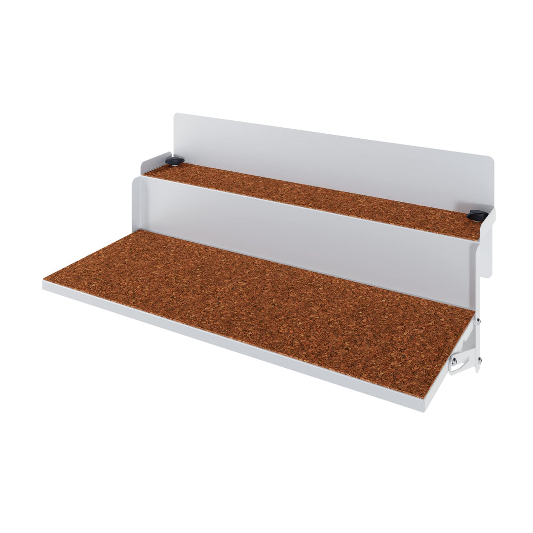 LEVIRA Beistelltische, Balkonhängetisch Klappbar, Balkontisch Hängetisch ForFun, 64 x 35 x 29 - Weis