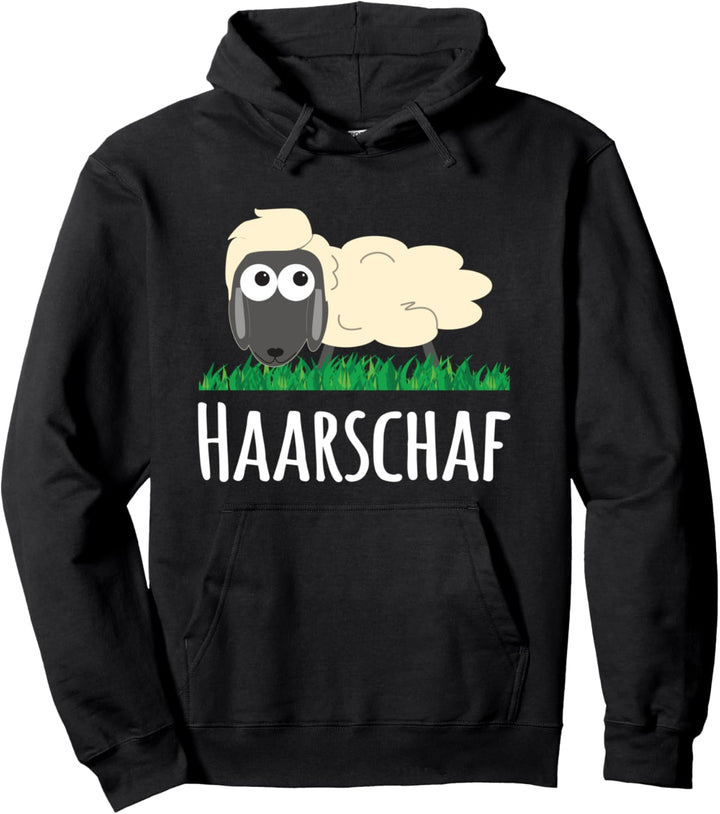 Wortspiel Schaf Haarschaf - Haarscharf Pullover Hoodie
