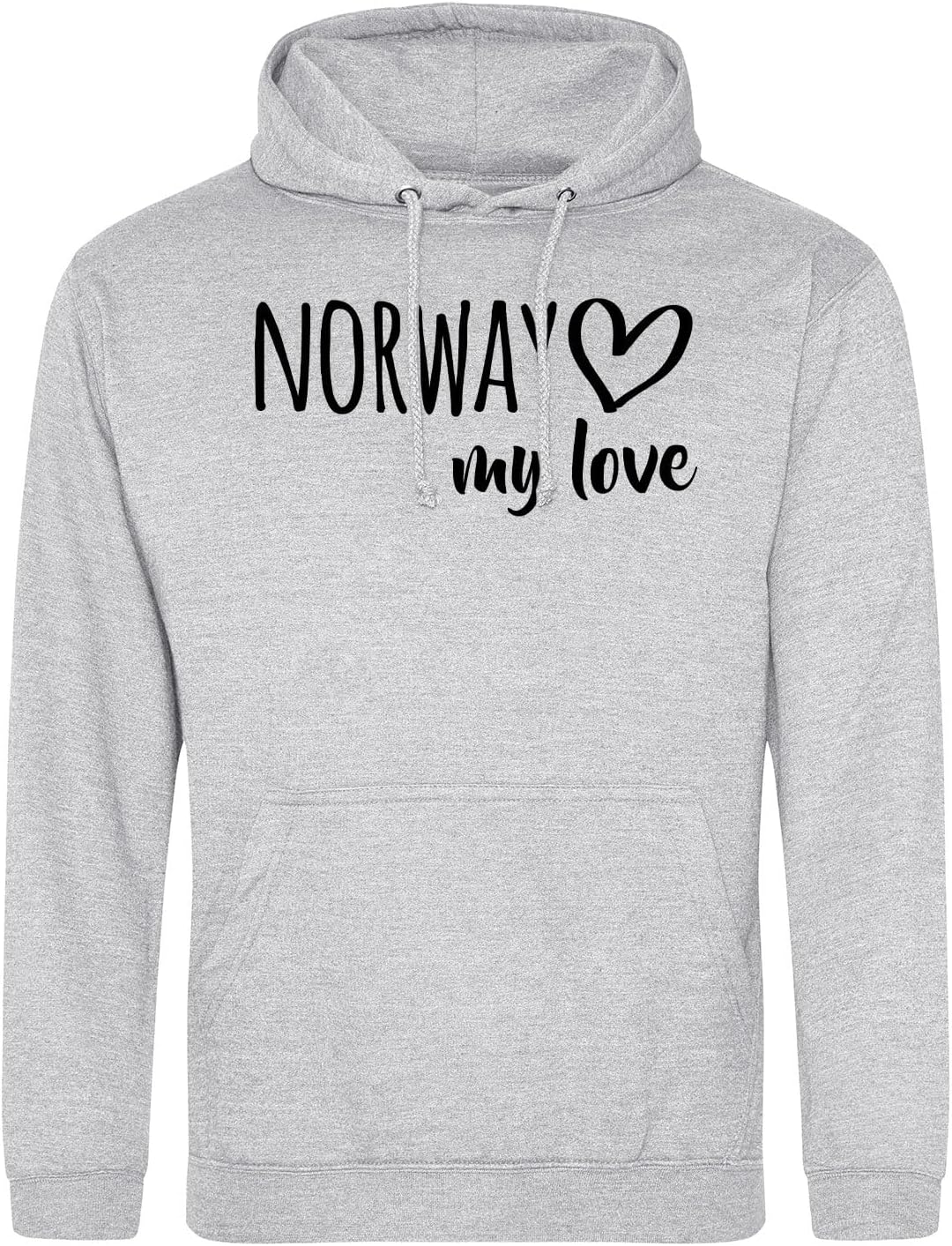 Huuraa Unisex Hoodie Norway My Love Pullover Vegan Grösse S-3XL für alle Fans von Norwegen Geschenk
