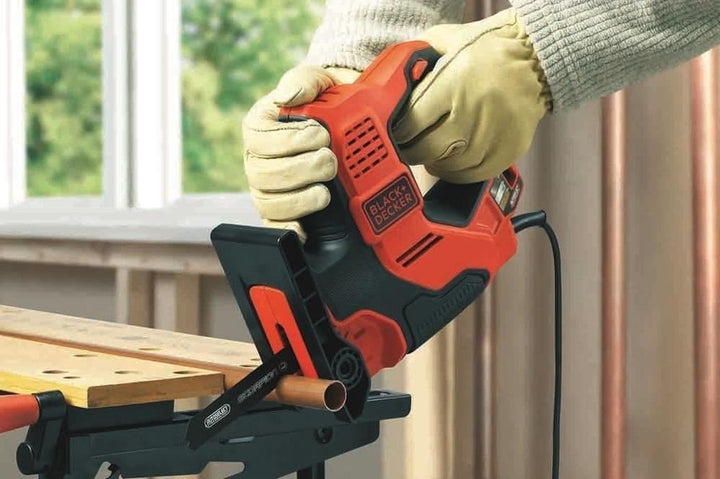 Black+Decker 3-in-1 Autoselect Universalsäge Scorpion 500W RS890K – Elektrische Mehrzwecksäge Hand-,