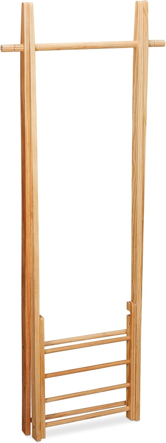 Relaxdays Kleiderständer mit Schuhablage, Kleiderstange, freistehend, Kleiderablage, HBT: 153x62x45