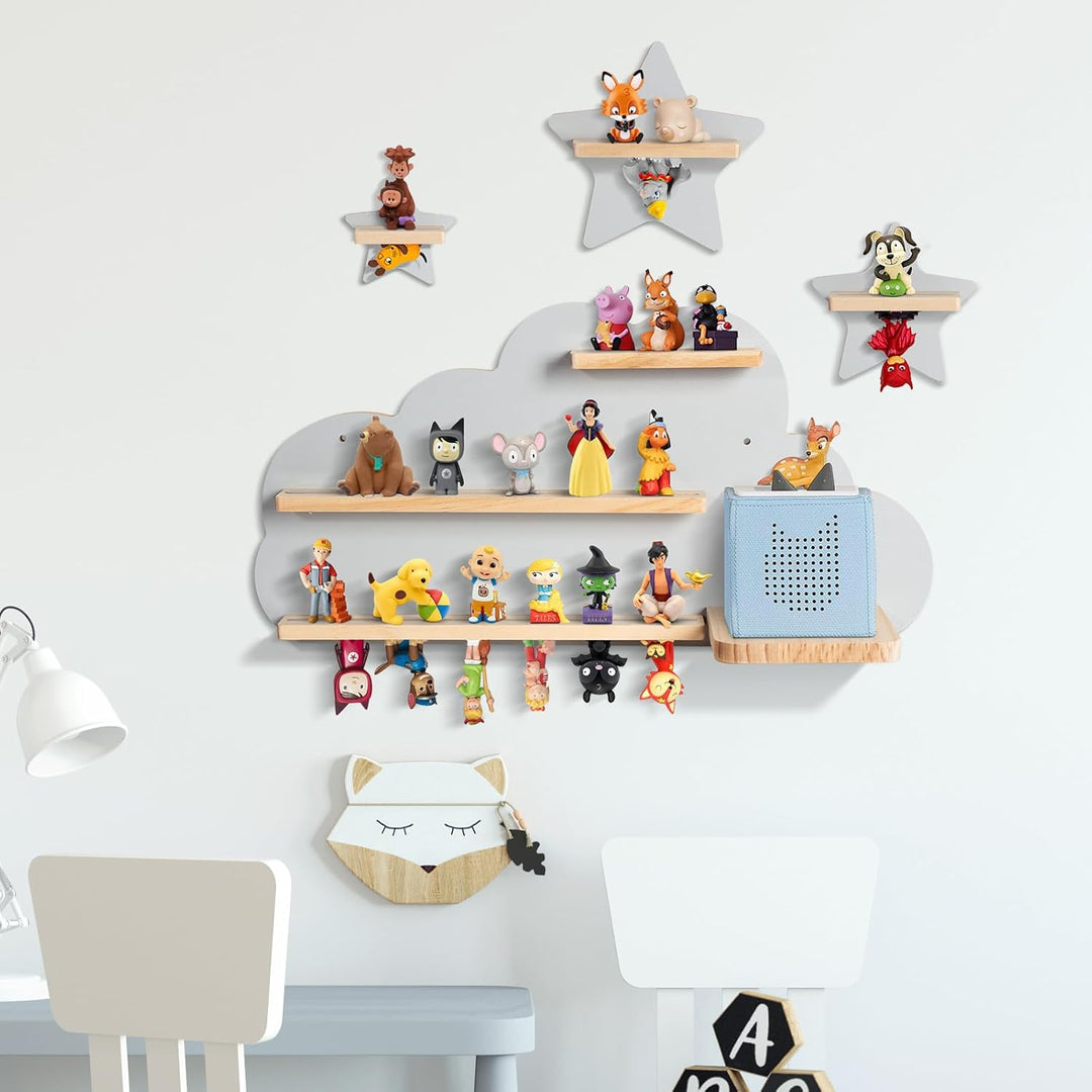 Todeco Tonie-Regal für Toniebox Hörfiguren, Magnetische Aufbewahrung für 20-25 Tonie, Perfekte Tonie