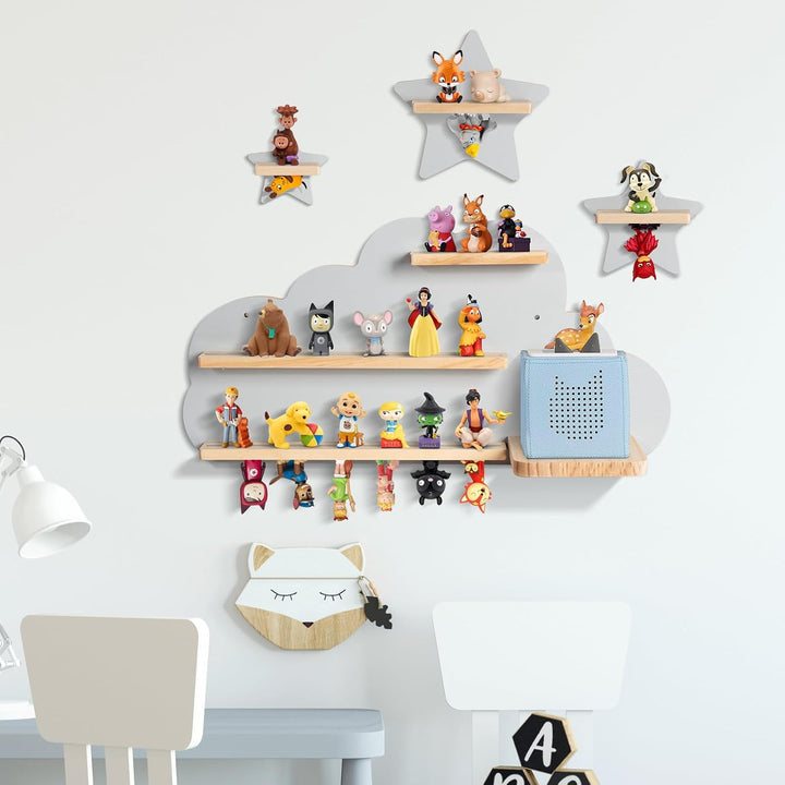 Todeco Tonie-Regal für Toniebox Hörfiguren, Magnetische Aufbewahrung für 20-25 Tonie, Perfekte Tonie
