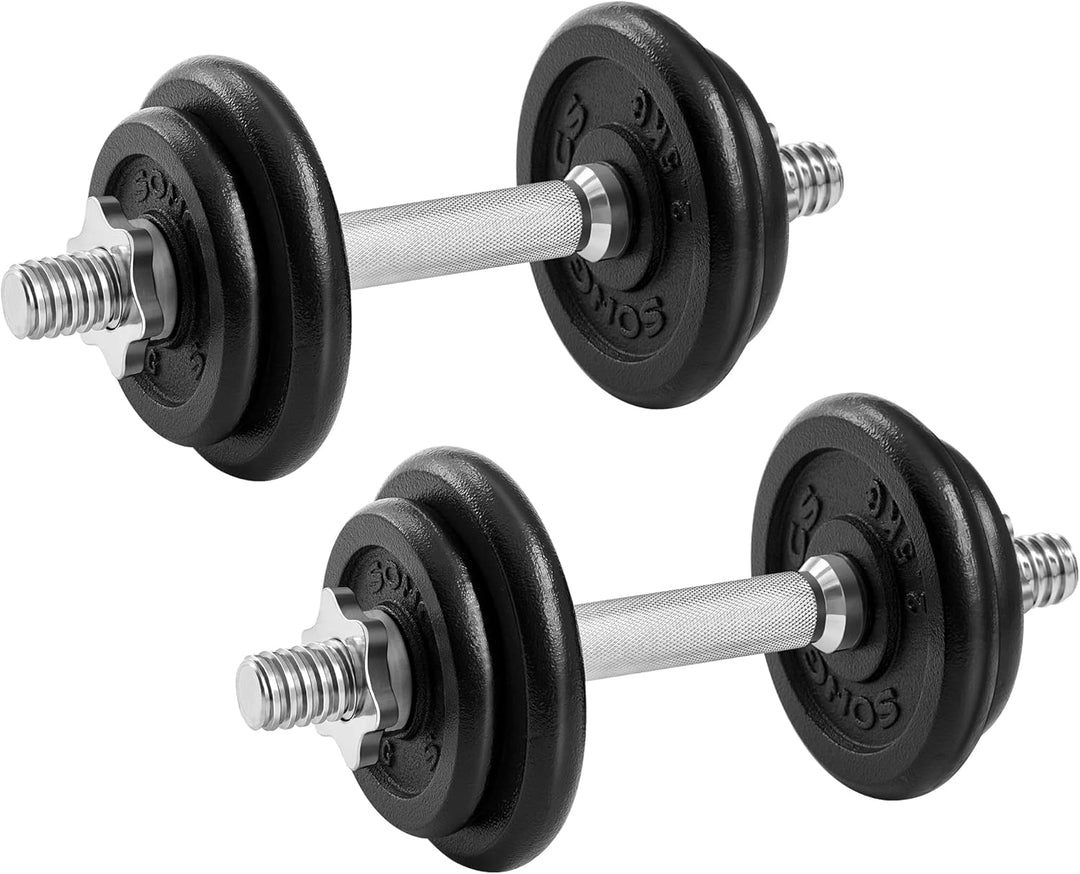 SONGMICS Hanteln, Hantelset aus Gusseisen, verstellbar, für Männer und Frauen, Workout, Fitnesstrain