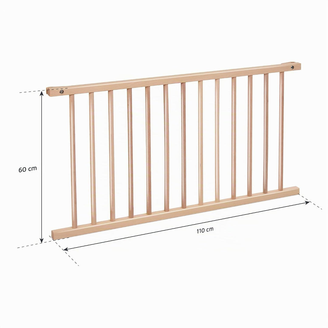 babybay Verschlussgitter für Kinderbettnutzung passend für Modell Boxspring XXL, Natur lackiert Natu