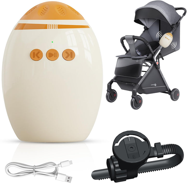 Elektrische Kinderwagenschaukler, USB-C wiederaufladbar mit Custom Vibration Modes & 45-Min-Timer, U
