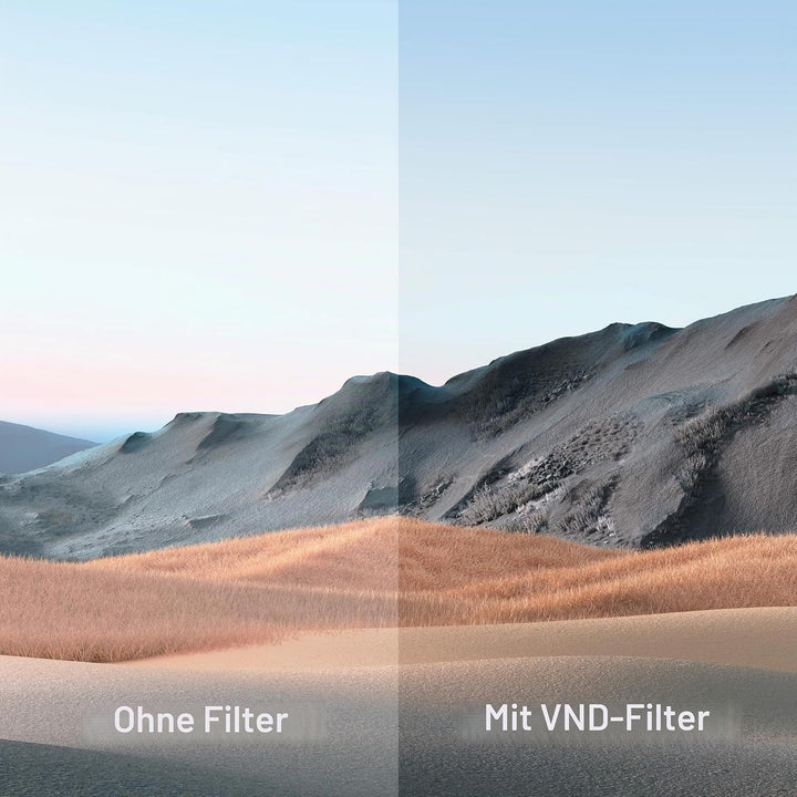 Magnetischer Variabler ND2-ND32 Filter (VND 1-5 Stops) für iPhone 17 Pro/Pro Max - Graufilter Effekt
