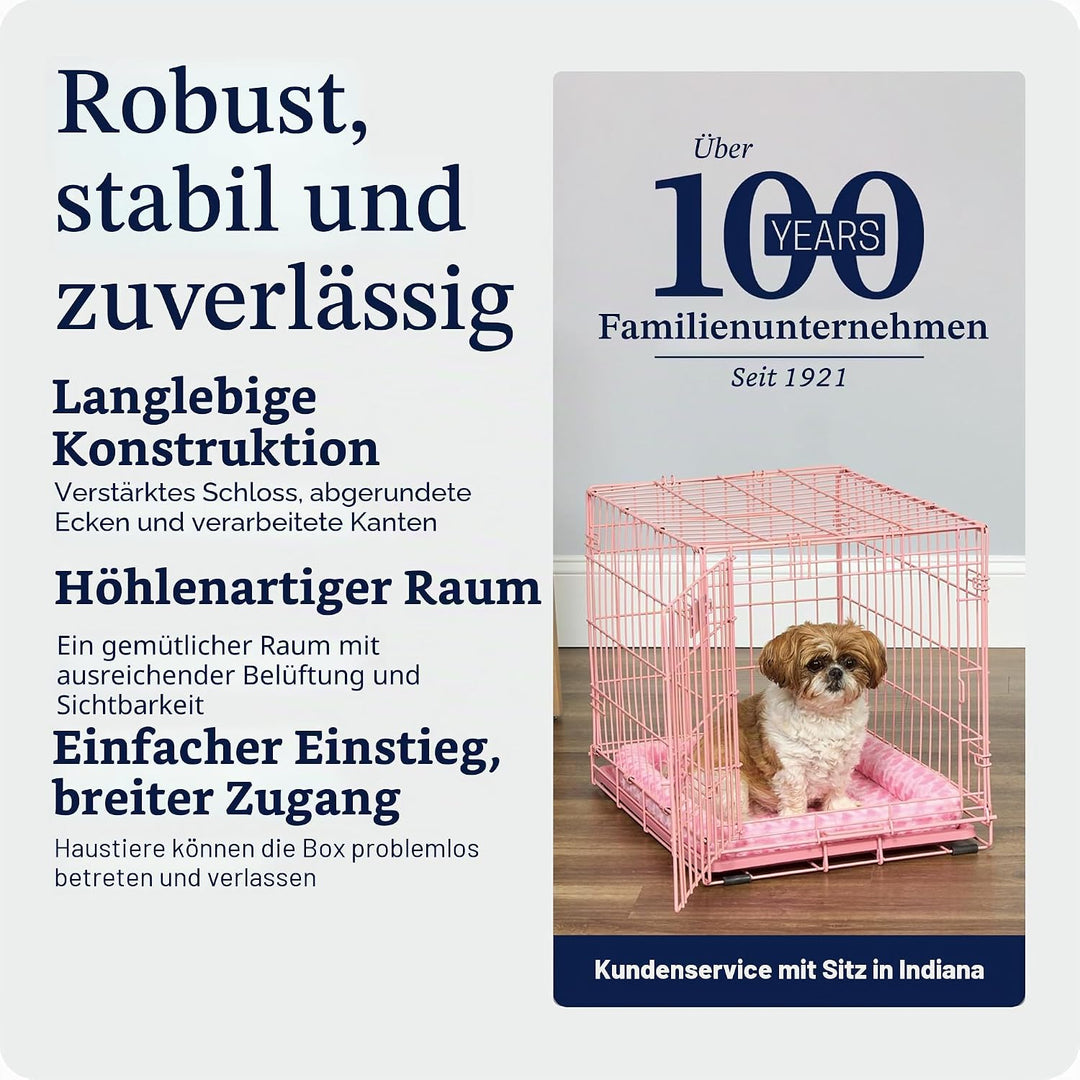MidWest Homes for Pets iCrate Modell 1524PK Hundebox, ca. 61 cm lang, mit Einzeltür, auslaufsicherer