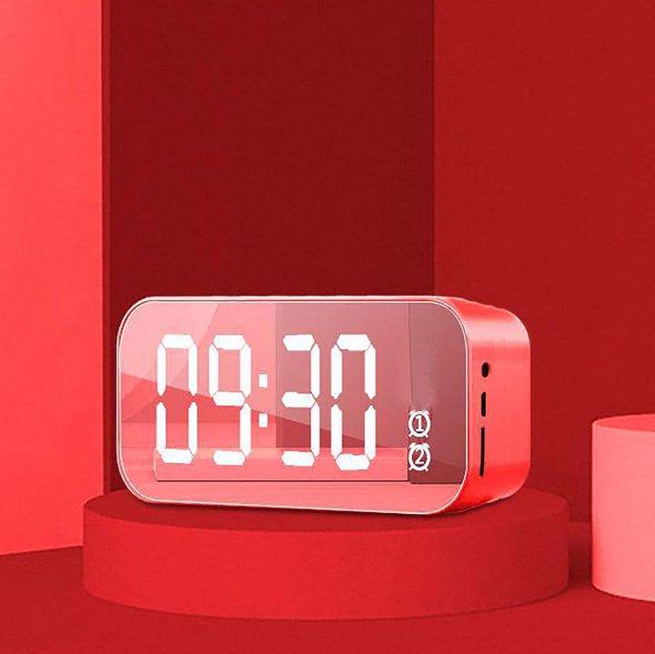 Annadue Digitaler Wecker mit Lautsprecher, Wecker Radios Unterstützt, Speicherkarte, AUX Kabel Wiede