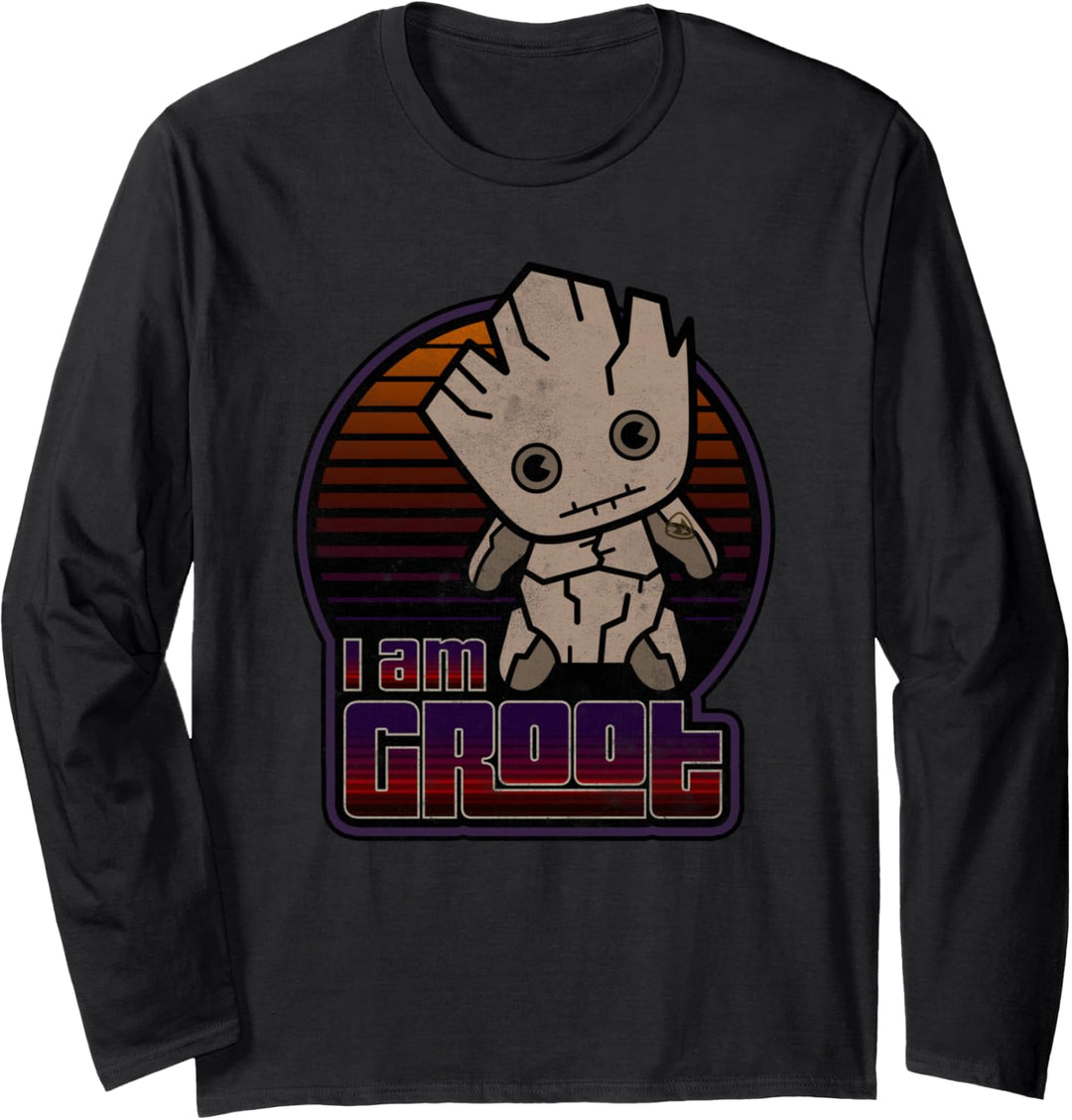 Marvel Groot Guardians of the Galaxy Kawaii Langarmshirt
