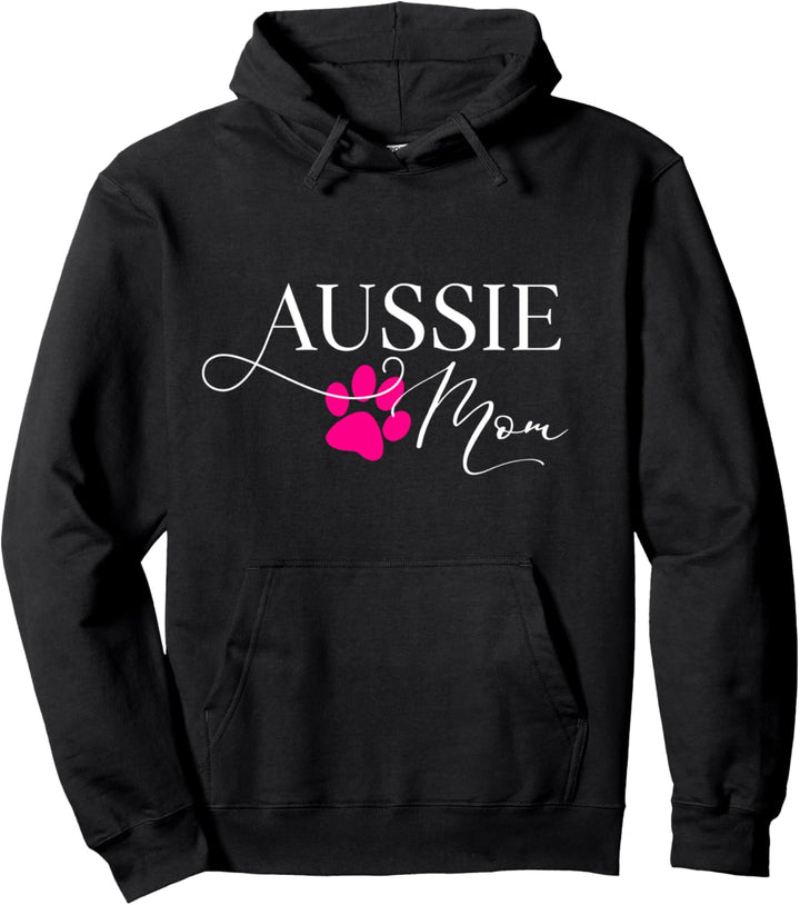 Aussie Mom Hundepfote, Rosa Pullover Hoodie