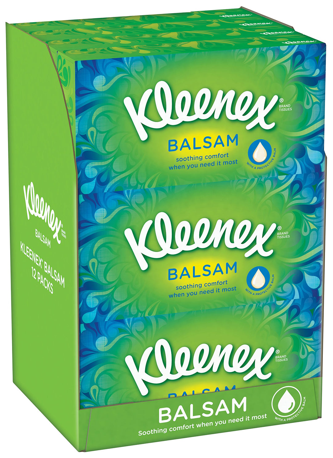 Kleenex Balsam Taschentücher - Packung mit 12 Stück 12 Stück (1er Pack), 12 Stück (1er Pack)