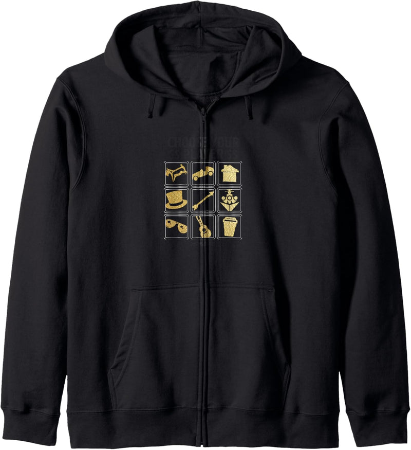 Monopoly Choose Your Player Gold Game Piece Icons Kapuzenjacke