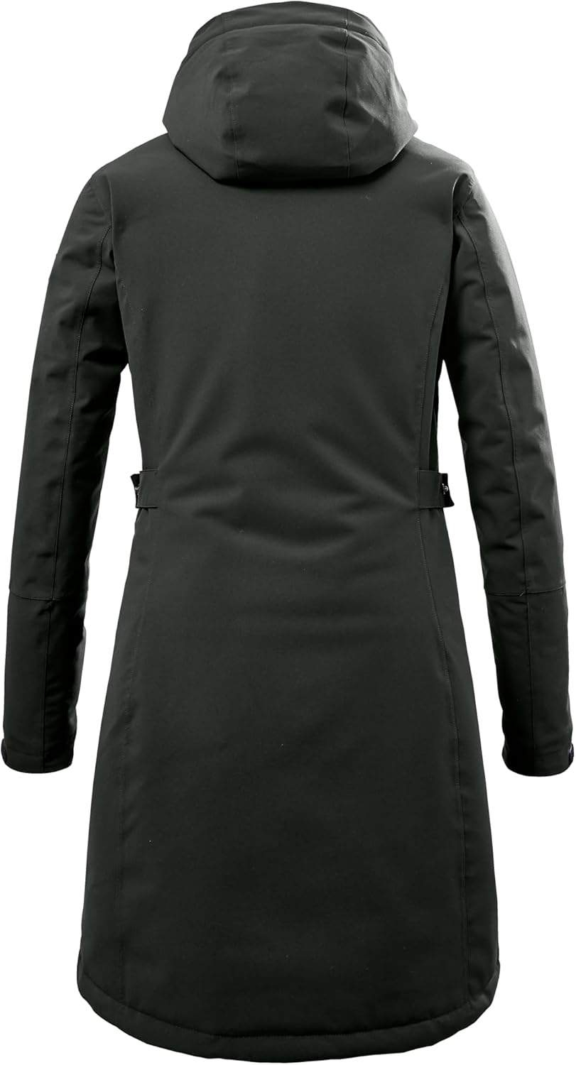 Killtec Damen Kow 165 Wmn Prk Funktionsparka/Parka mit abzippbarer Kapuze 38 dunkeloliv, 38 dunkelol