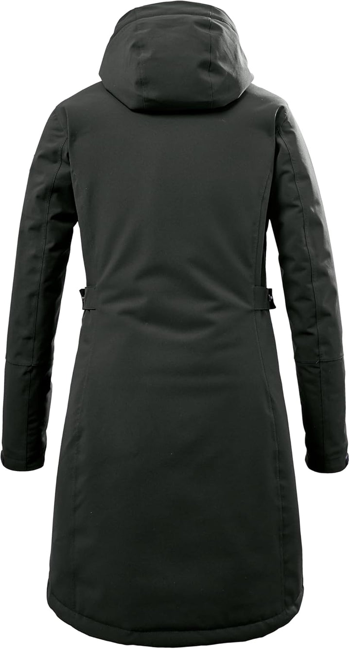 Killtec Damen Kow 165 Wmn Prk Funktionsparka/Parka mit abzippbarer Kapuze 38 dunkeloliv, 38 dunkelol
