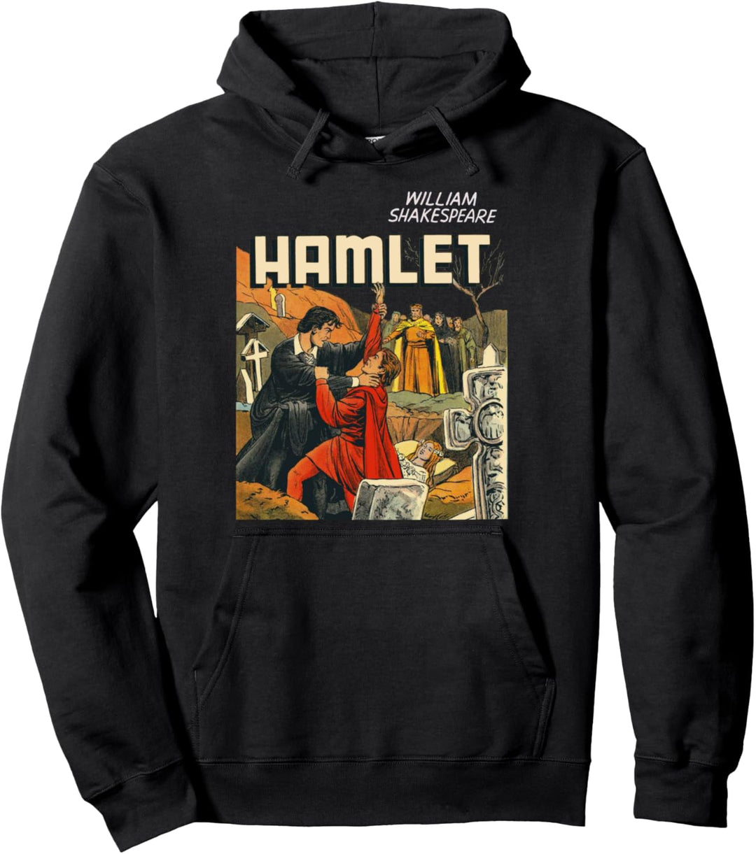 Retro Shakespeare Hamlet Shirt Art Laertes Ophelia Hamlet Pullover Hoodie