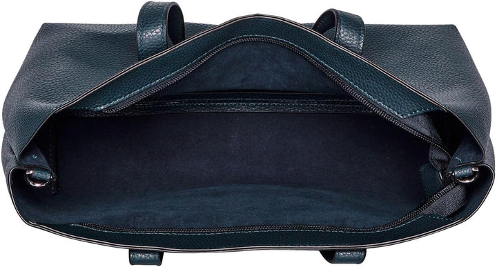 TOM TAILOR bags Marla Damen Shopper Umhängetasche Reissverschluss 34 x 12 x 21 Dark Blue, 34 x 12 x