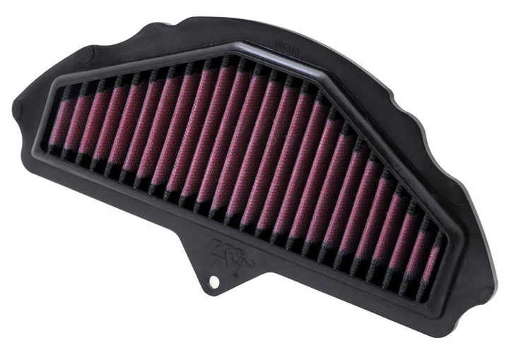 K&N KA-1008 Motorrad Tauschluftfilter, Rot