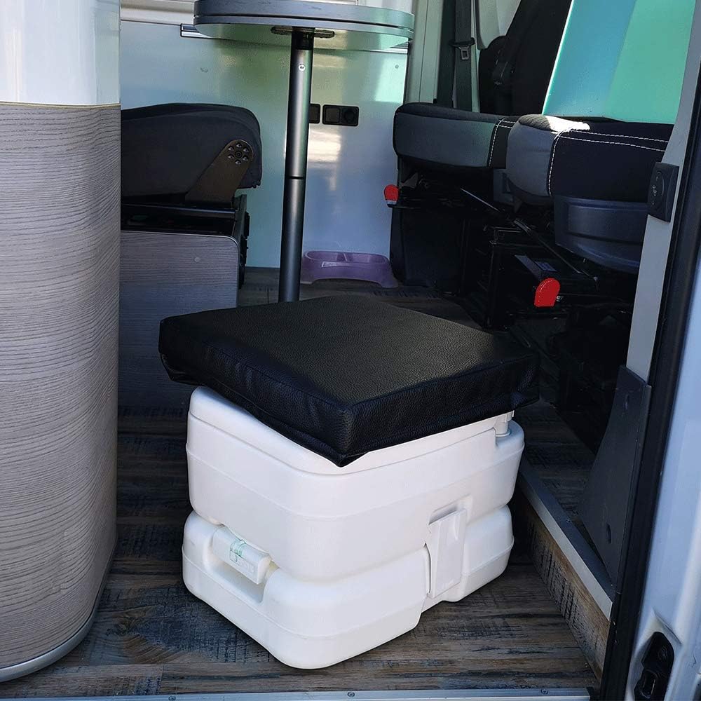 KFoam.es Schwarz Y Abdeckung Kunstleder Thetford Porta Potti 165 und 365, Fiamma BI Pot 39 und Domet