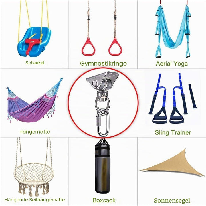 BeneLabel Heavy Bag Halterung, Boxsack Aufhänger, Heavy Bag Aufhänger, Boxsack Zubehör, Boxsack Halt