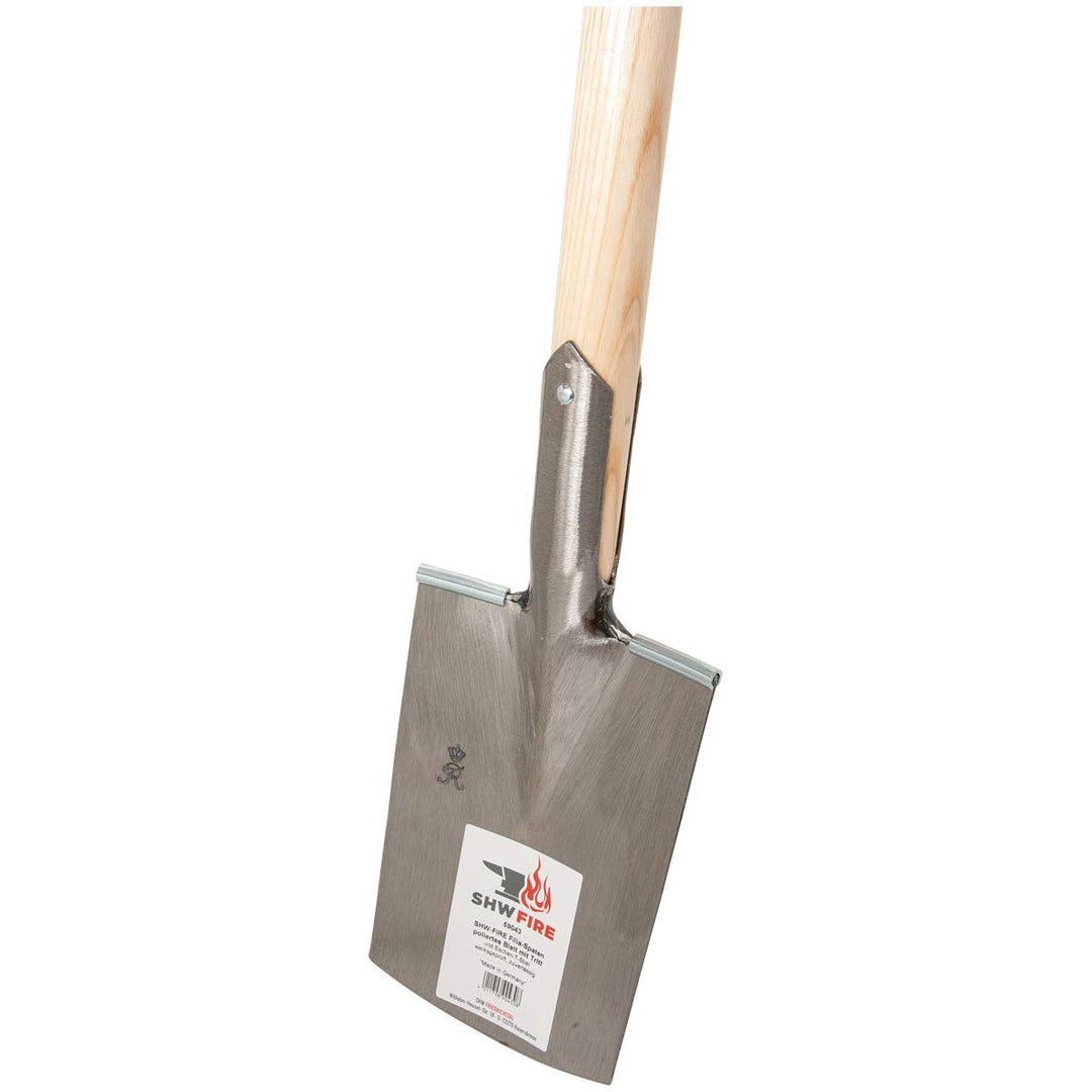 SHW-FIRE Gärtnerspaten Eschenstiel 93cm, Damenspaten, leicht und stabil - T-Griff Abgerundet, Abgeru