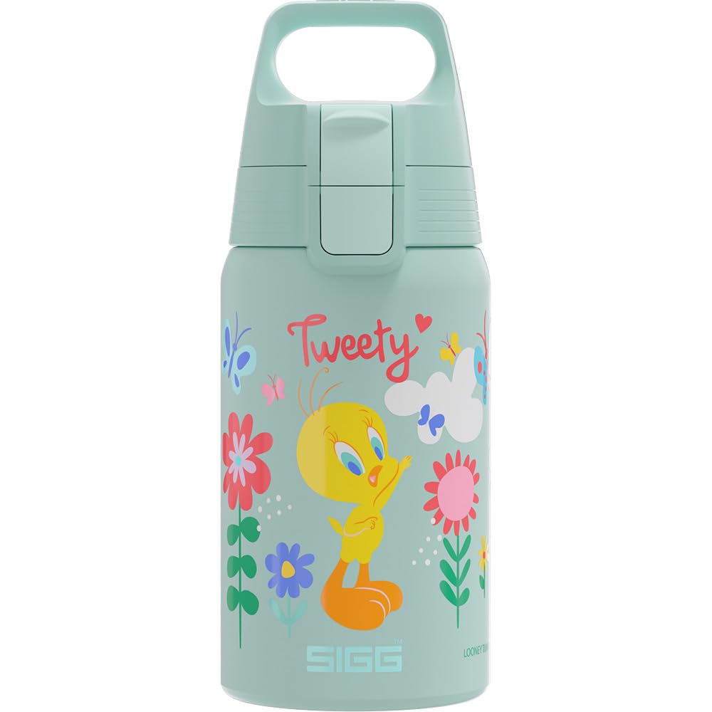 SIGG - Edelstahl Trinkflasche Kinder - Shield One - Für Kohlensäurehaltige Getränke Geeignet - Ausla