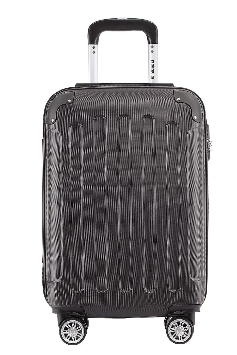 BEIBYE- Hartschalenkoffer Koffer Trolley Rollkoffer Reisekoffer Zahlenschloss 4 Zwilings-Rollen (Cof