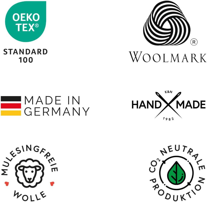 K. & N. Schurwolle 550 Schurwoll-Zugluftstopper für Türen 100 cm, Hellbraun