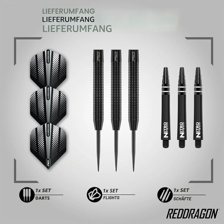 RED DRAGON Razor Edge Series Dartpfeile Tungsten Profi Steel Darts mit Flights und Schäfte 20 g 1 St