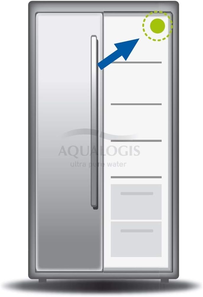 Aqualogis Kühlschrank Wasserfilter Ersatz kompatibel mit Bosch Ultra Clarity 644845, Neff Miele 7405