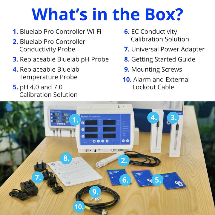 Bluelab Pro Controller Wi-Fi Fully Automated 24/7 Digital Monitor for Hydroponics Multi-Nutrient & p