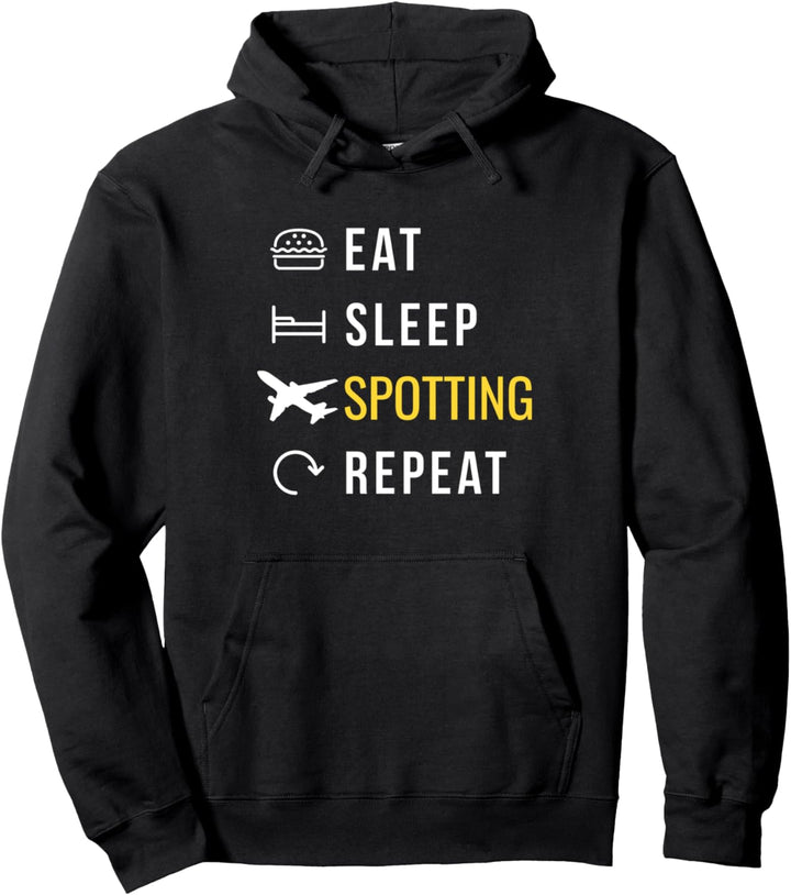 Planespotter Pilot Flugzeug Fliegen Hobby Geschenk Pullover Hoodie